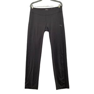 Puma Yoga Pants‎ Womens XXL Black Slim Straight Low Rise Gym Active Workout